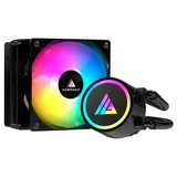 Cooler Acegeek E120, preto, vista em perspectiva.