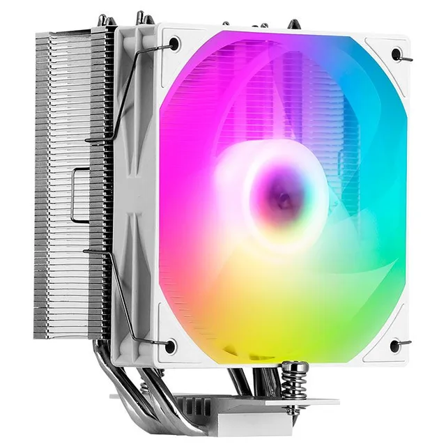 Cooler Aigo Darkflash Ellsworth S31, branco, vista em perspectiva.