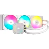 Water cooler Corsair NAUTILUS 360 RS ARGB branco, radiador e três ventoinhas incluídos