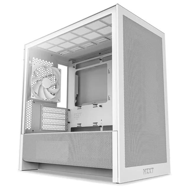 Gabinete NZXT H3 Flow, vista frontal e lateral