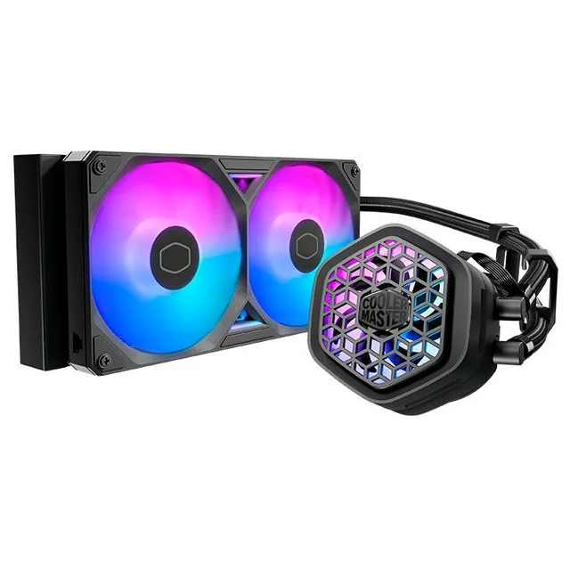 Cooler Cooler Master Masterliquid Atmos II VRM Fan, vista em perspectiva.