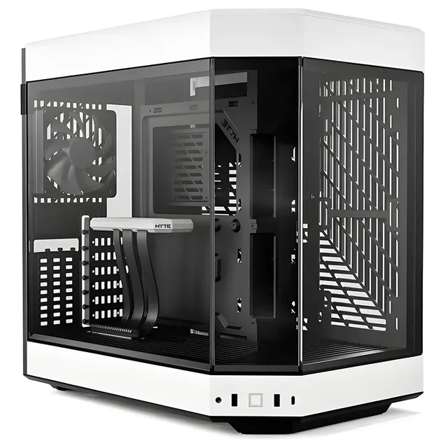 Gabinete HYTE Y60, vista frontal e lateral