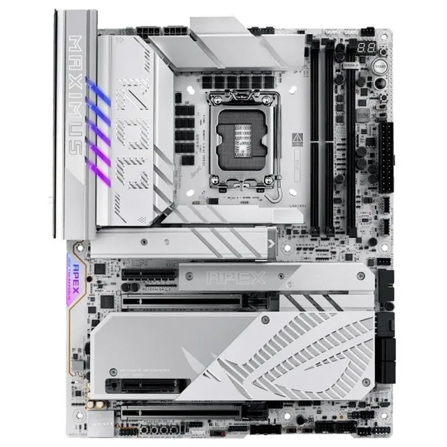 Placa-mãe ASUS ROG MAXIMUS Z890 APEX, vista frontal, sem perspectiva