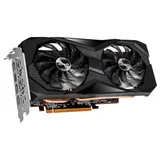 Placa de vídeo ASRock Radeon RX 7600 Challenger OC, 8 GB, vista frontal das ventoinhas