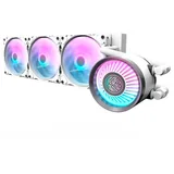 Cooler Aigo Darkflash Nebula DN-360, branco, vista em perspectiva.