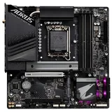 Placa-mãe Gigabyte Z790M AORUS ELITE AX, vista frontal, sem perspectiva