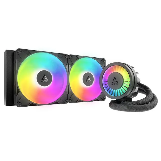 Cooler Arctic Liquid Freezer III Pro 280, vista em perspectiva.