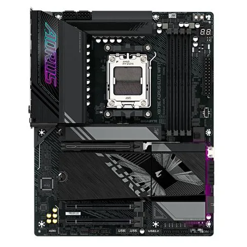 Placa-mãe Gigabyte X870E Aorus Elite WIFI7, vista principal
