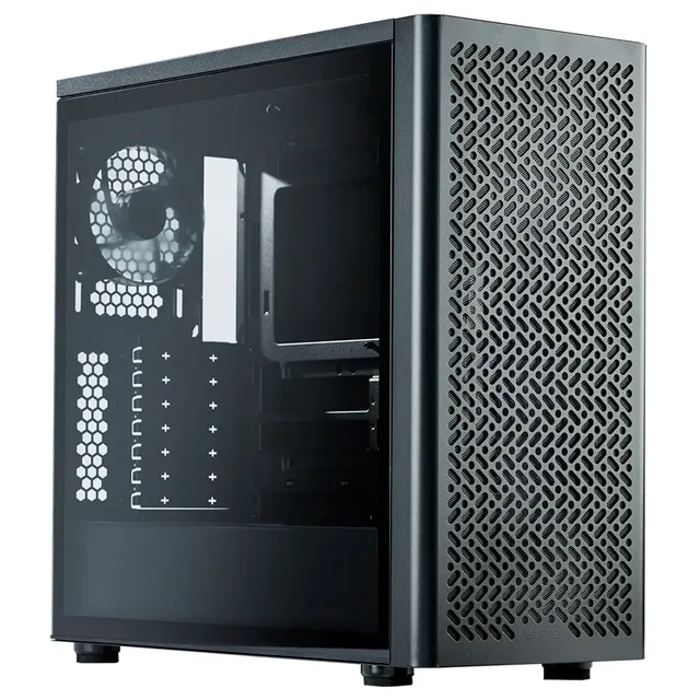 Gabinete Cooler Master Elite 502 Lite, vista frontal e lateral