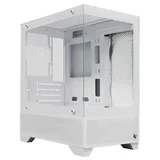 Gabinete Pichau Magpie 4B na cor branco, vista frontal e lateral