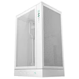 Gabinete DeepCool CH270 Digital, branco, vista frontal e lateral