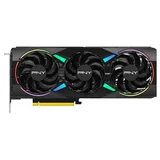 Placa de vídeo PNY GeForce RTX 5070 ARGB EPIC-X RGB Overclocked Triple Fan, 12 GB, vista frontal das ventoinhas