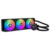 Cooler Aigo AC SE 360, preto, vista em perspectiva.
