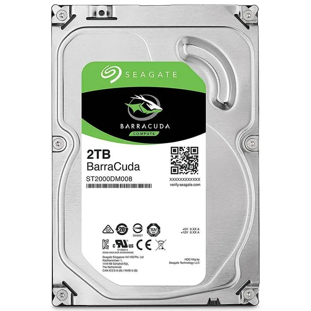 Seagate BarraCuda 2 TB ST2000DM008, vista da etiqueta