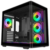Gabinete Cooler Master Elite 600, vista frontal e lateral
