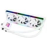 Cooler Thermalright Frozen Warframe 360 SE V2, branco, vista em perspectiva.