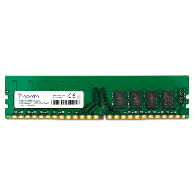 ADATA Premier, vista lateral do kit com 1 módulo