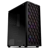 Gabinete Mancer Hexer, variante preto, vista do produto