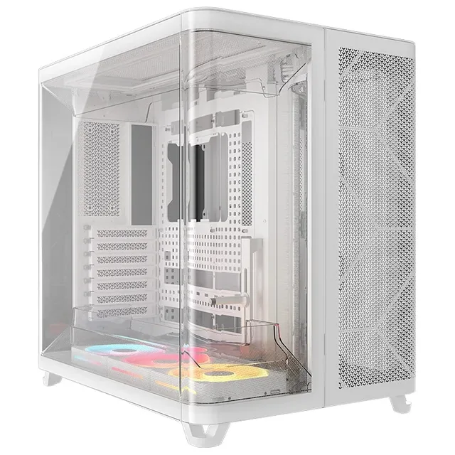 Gabinete Corsair AIR 5400 LX-R RGB, vista frontal e lateral