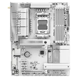 Placa-mãe ASRock B850 Challenger WiFi White, vista frontal, sem perspectiva