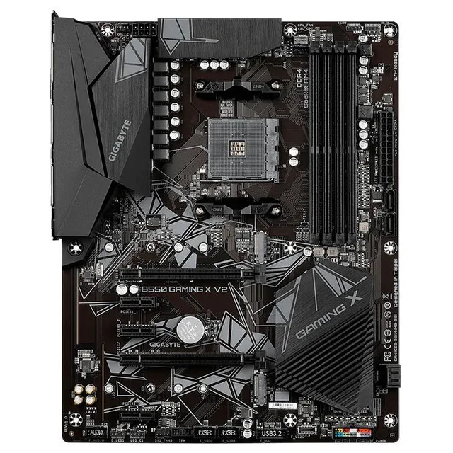 Placa-mãe Gigabyte B550 Gaming X V2, vista frontal