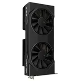 Placa de vídeo XFX Swift Radeon RX 9060 XT OC Gaming Edition 8 GB, 8 GB, vista frontal das ventoinhas
