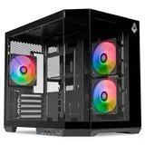 Gabinete Mancer CV700L, variante preto, vista do produto