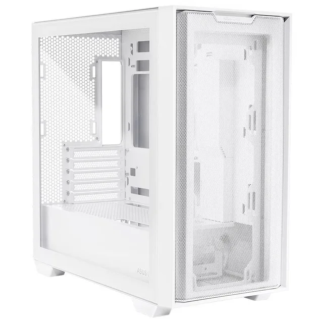 Gabinete ASUS A21, vista frontal e lateral