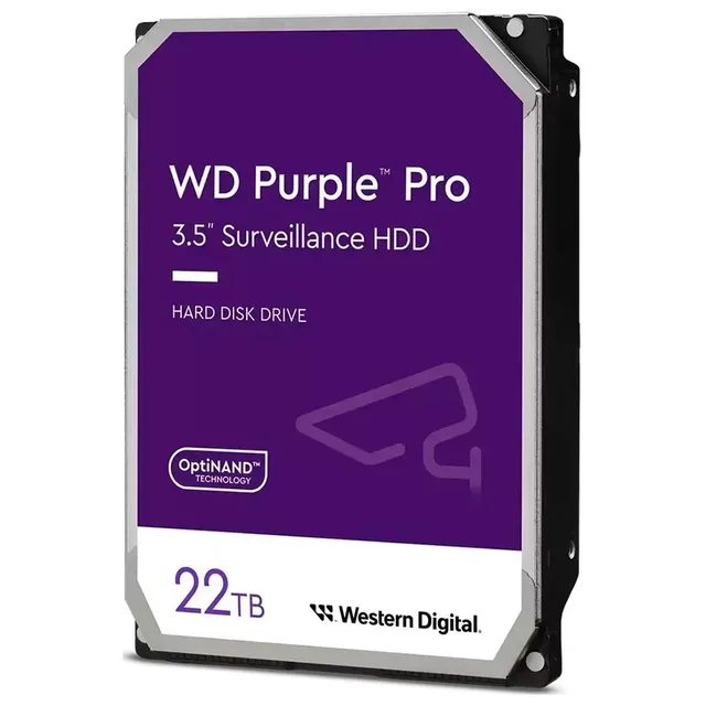Western Digital WD Purple Pro 22 TB, vista da etiqueta