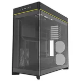 Gabinete Montech HS02, vista frontal e lateral
