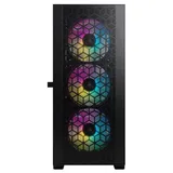 Gabinete Acegeek Guardian D441, preto, vista frontal e lateral