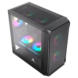 Gabinete Acegeek Eclipse M350, preto, vista frontal e lateral
