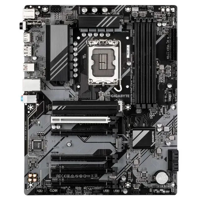 Placa-mãe Gigabyte B760 DS3H Wifi6E Gen5, vista frontal