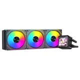 Cooler Acegeek CryoScreen 360, preto, vista em perspectiva.