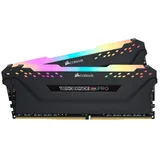 Corsair VENGEANCE RGB PRO, vista lateral do kit com 2 módulos de 8 GB