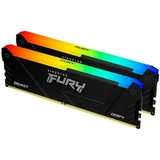 Kingston FURY Beast RGB, vista lateral do kit com 2 módulos de 16 GB
