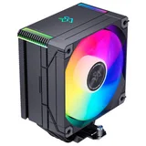 Cooler Snowman MT6 V4, preto, vista em perspectiva.
