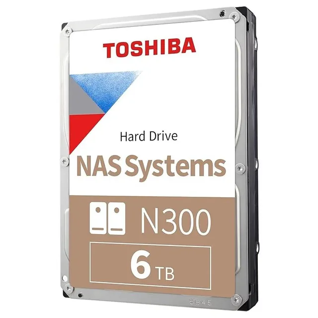 Toshiba N300 6 TB, vista da etiqueta