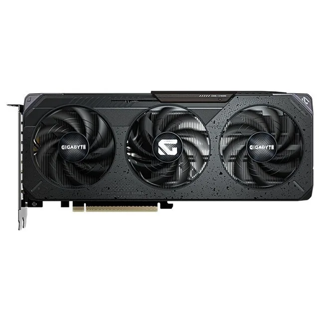 Placa de vídeo Gigabyte GeForce RTX 5060 Gaming OC 8GB, 8 GB, vista frontal das ventoinhas