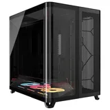 Gabinete Corsair AIR 5400 LX-R RGB, vista frontal e lateral