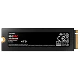Samsung 990 PRO com dissipador 4 TB, vista da etiqueta