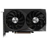 Gigabyte GeForce RTX 3060 WINDFORCE OC 12G (Rev. 1.0), vista frontal das ventoinhas.