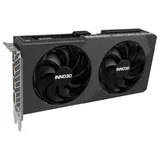 Inno3D GeForce RTX 5060 TWIN X2, vista frontal das ventoinhas.