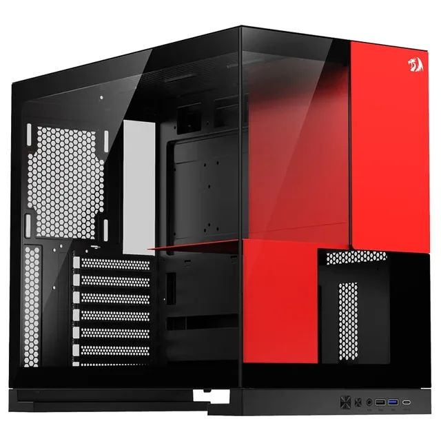 Gabinete Redragon Eternal, vista frontal e lateral