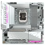 Placa-mãe Gigabyte B860M AORUS ELITE WIFI6E ICE, vista frontal, sem perspectiva