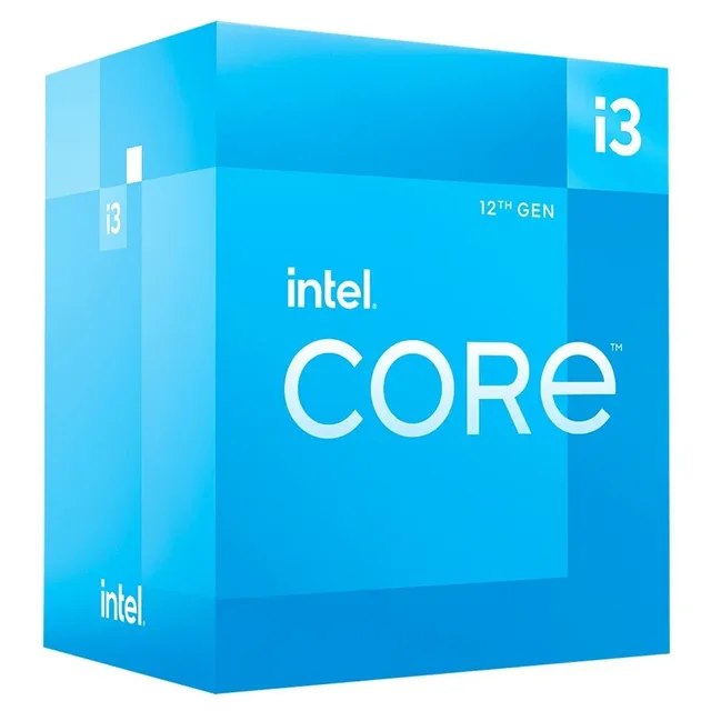 Caixa Intel Core i3 de 12ª geração, anúncio exato i3-12100