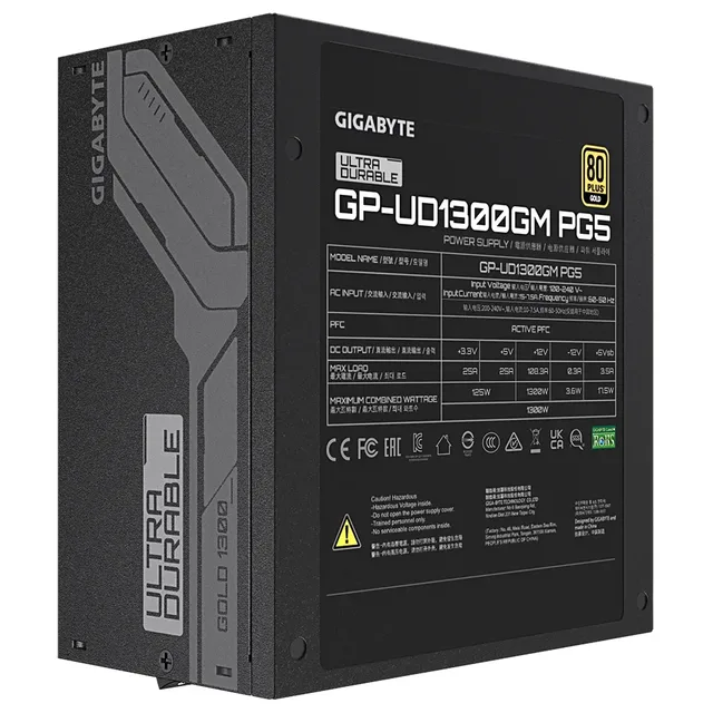 Fonte Gigabyte UD1300GM PG5, GP-UD1300GM-PG5.