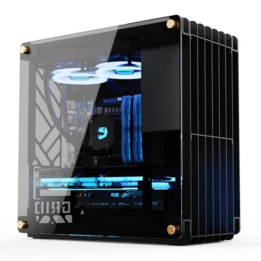Gabinete Mloong Grid, variante Preto, vista principal