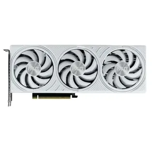 Palit GeForce RTX 5070 White OC, vista frontal das ventoinhas