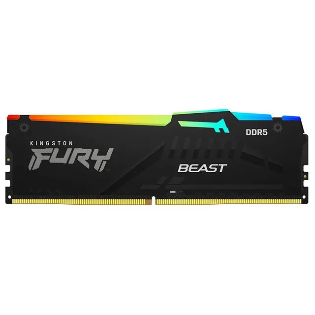 Memória RAM Kingston FURY Beast RGB, 8 GB, 1 módulo(s), vista lateral
